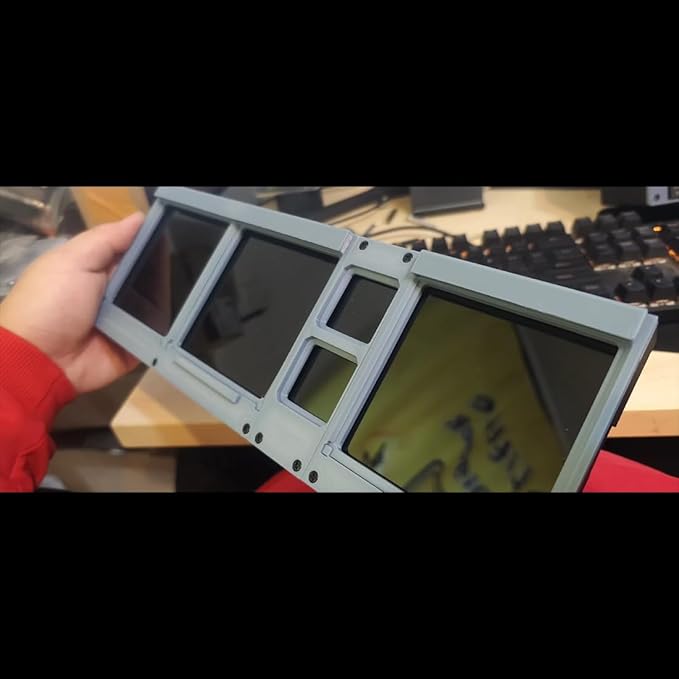 Hoowalt D106 4-in-1 Flight Simulator Display - PFD/ND/ECAM/E/WD for MSFS 2020/2024, Compatible with PMBG, FBW NEOV2 | Windows Home Cockpit Panel for A32X/A35X/A38X