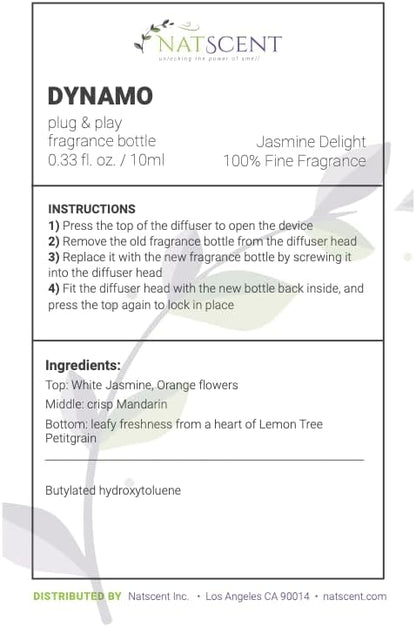 Jasmine Delight Essential Oils for Diffusers for Home, Nature-based Jasmine Essential Oil, Long-lasting & Family-friendly Diffuser Oils Scents, IFRA Certified, Cold Air & Ultrasonic – 0.33 oz