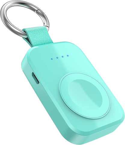 i.VALUX Portable Travel Charger for Apple Watch 11/10/9/8/7/6/5/4/3/2/SE/Ultra,49/41/45/44/42/40/38mm,Compact Wireless iwatch Charger Magnetic 1000mAh Power Bank Charging Cable Keychain Accessories