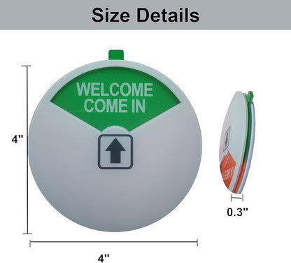 Privacy Sign,Out of Office/Please Come In/In a Meeting/Office/Conference Sign for Offices (White-3 Pack)