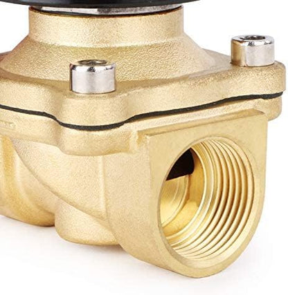 U.S. Solid 3/4" Brass Electric Solenoid Valve 110V AC Normally Closed Water, air, Diesel (20 Packs)