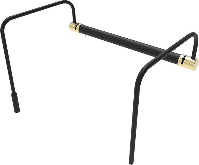 Cocoweb 12 Inch Tru-Slim Black and Brass Picture Light - LED, 2700K, Adjustable Arm, Plug-in, Toggle Switch, Sleek and Compact Design