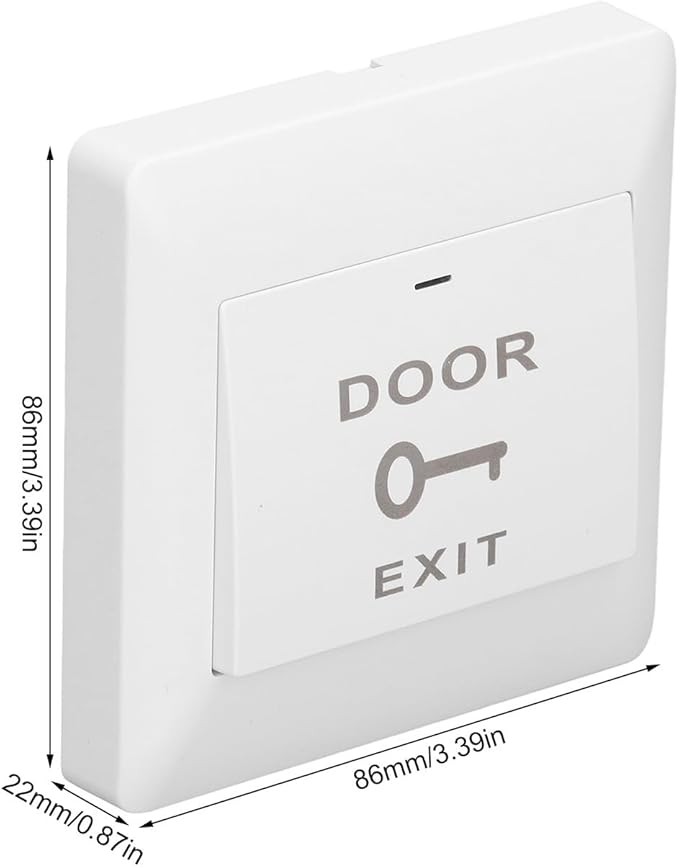 Push Button Door Release, Smart Door Switch Panel Push to Exit Button Release No or Com Switch Panel Auto Reset Wifi App Remote Voice Control