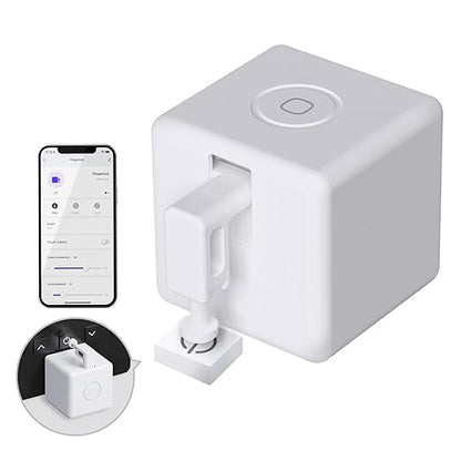 MOES Fingerbot Plus Smart Button Pusher No Wiring Switch, Upgrade with Touch Control, Work with Smart Life App, Add MOES Tuya Bluetooth Hub Make it Compatible with Alexa,Google Home and Timer Control