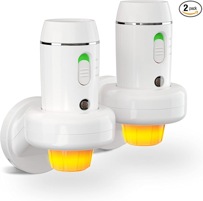 Power Failure Flashlight, 2 Pack Multi-Function Emergency Light for Home Power Goes Out, Plug in Night Light, Rechargeable, Perfect for Hurricanes and Blackouts