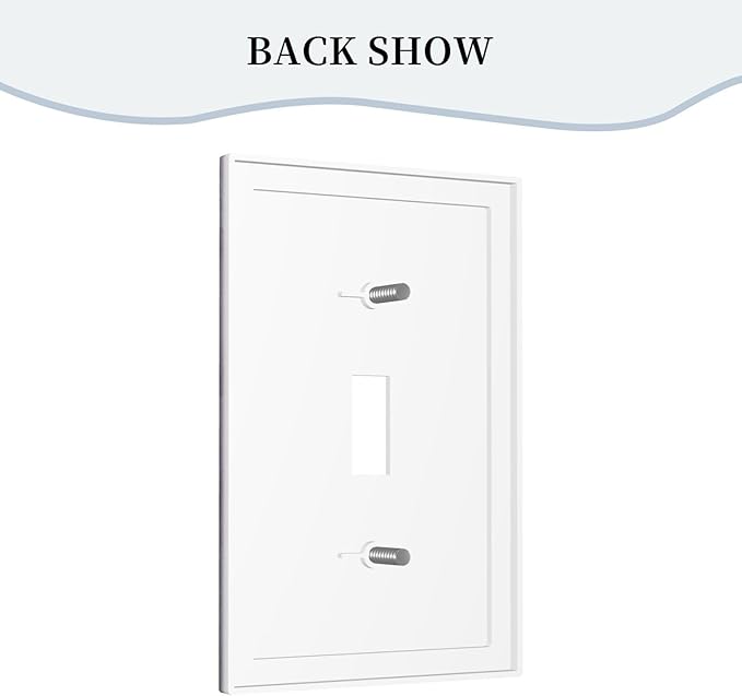 Decorative Light Switch Plate Covers Rustic White Purple Daisy Floral Flower 1 Gang Wall Plate Single Toggle Switch Cover Plate Jumbo Electrical Switchplate Receptacle Faceplate