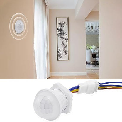 2Pack Motion Sensor Light Switch 100-240V 40W PIR Human Body Activated LED Sensors Home Smart Infrared Induction Detector Mini Wall Light Switch