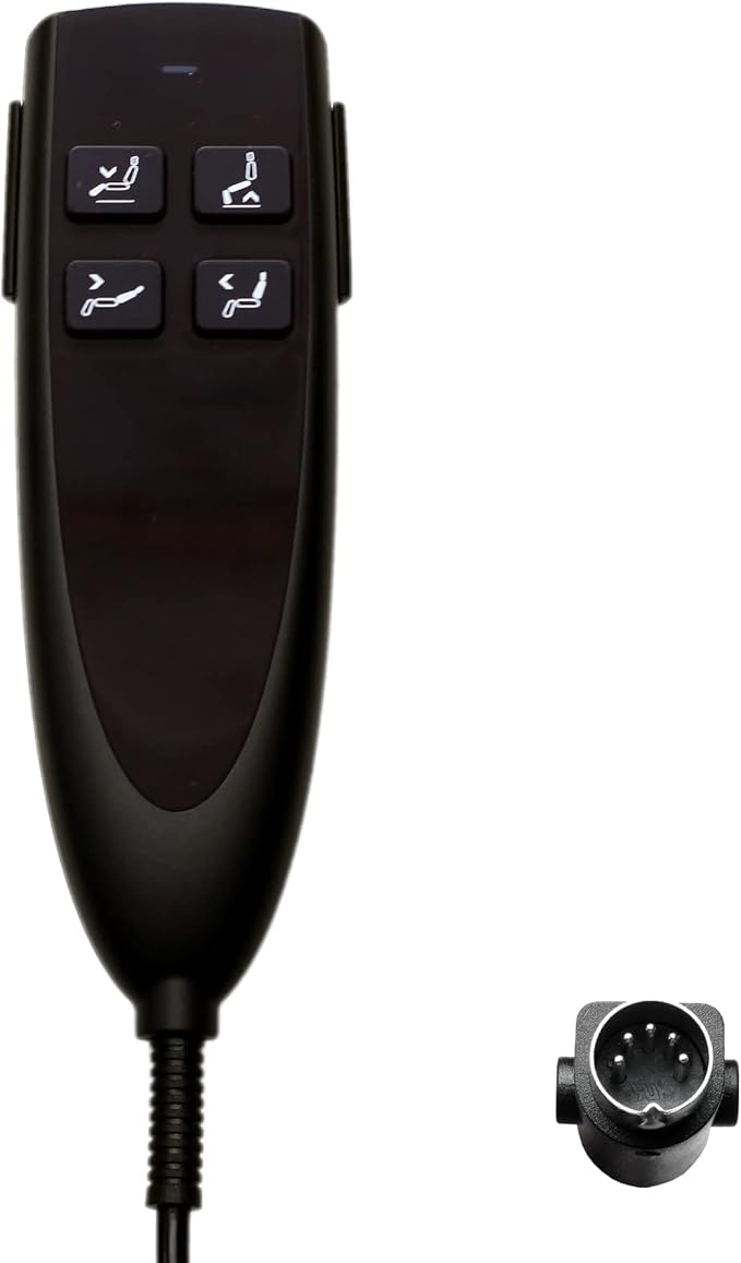 Uetmulik 4 Button 5 Pin Prong Lift Chairs Power Recliners Remote Hand Control Handset Model HS.13.04.01A Replacement