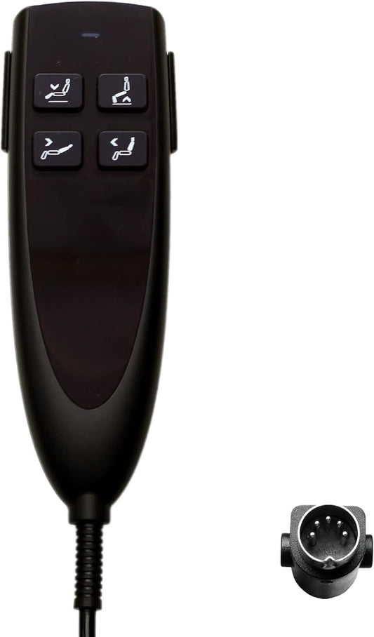 Uetmulik 4 Button 5 Pin Prong Lift Chairs Power Recliners Remote Hand Control Handset Model HS.13.04.01A Replacement