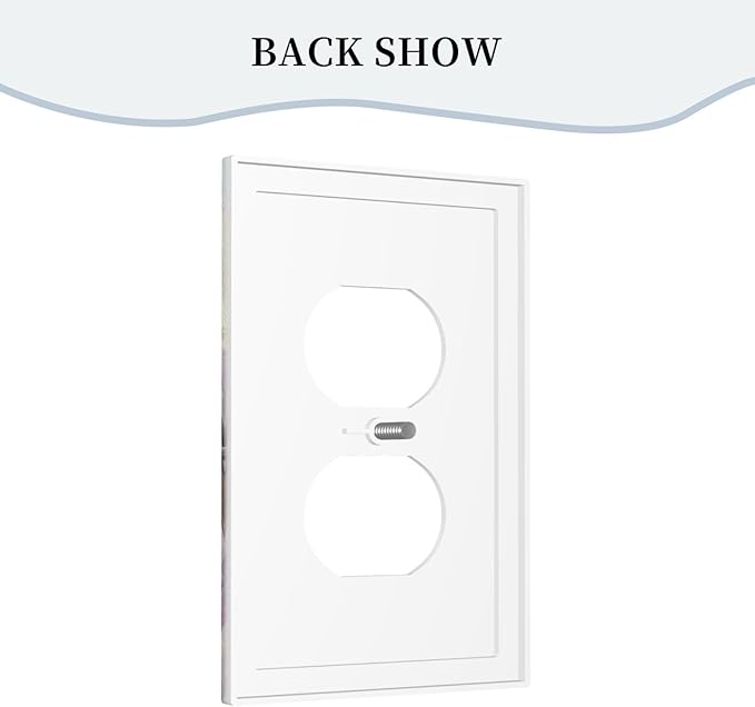 Birds Sitting on Flowers Tree Branch Light Switch Cover 1 Gang Outlet Plate Single Duplex Wall Plate Covers Decorative Switchplate Electrical Faceplate for Farmhouse Living Decor