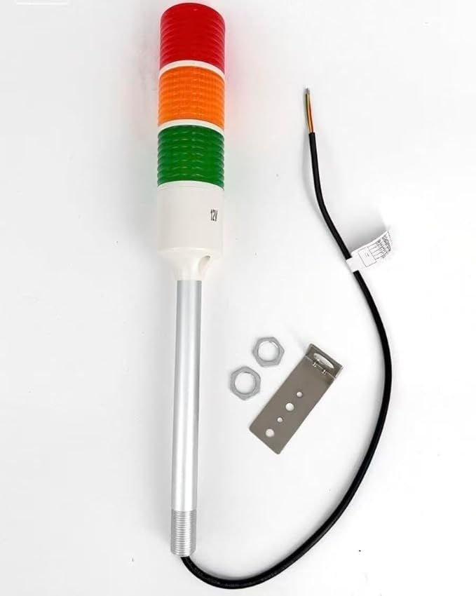 12V DC LED Warning Lights Multi-Layer Industrial Signal Light Alarm Lights Machine Equipment Indicator Lamp (3-Layer)