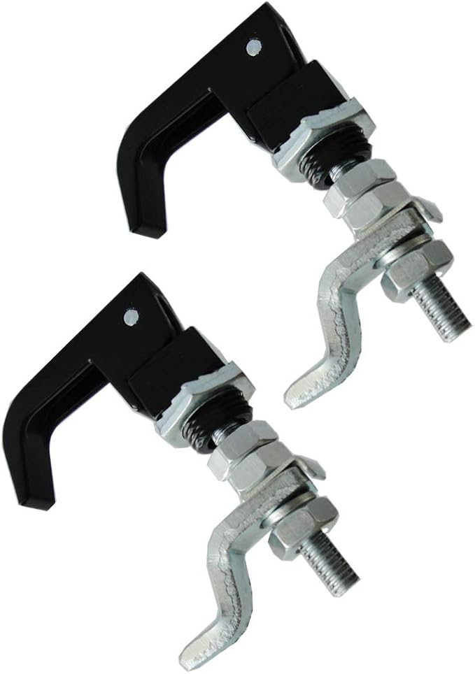 2PCS Black Powder Coated Lift and Turn Compression Latch, Adjustable Grip¡­
