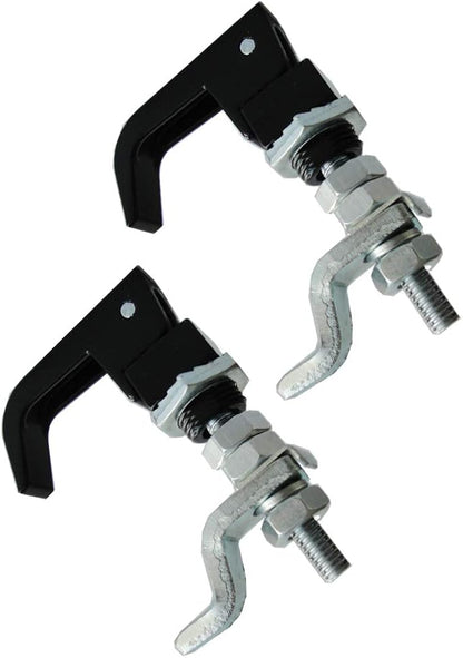 2PCS Black Powder Coated Lift and Turn Compression Latch, Adjustable Grip¡­