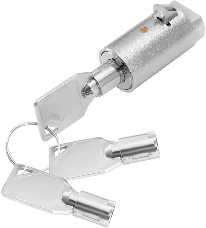Tubular Key Lock for Vending Machines - Vending Machine Locks Keyed Alike Coke Snack Machine Candy Lock Soda Machine Lock, 3Pcs Keys, Zinc Alloy, Chrome (10 Pack)
