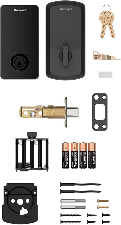 Kwikset Halo Select Smart Lock Keyless Entry Door Lock Wi-Fi and Matter Enabled Deadbolt No Hub Needed, Geofence Auto-Unlock, Grade AAA Certified, Easy Install, Satin Nickel Lifetime Finish Warranty