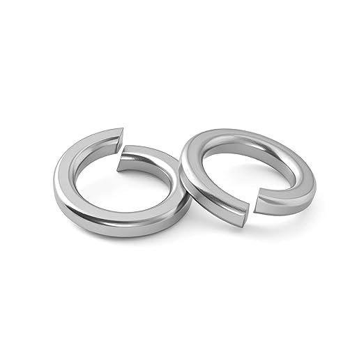 3/8'' (50 Pack) Split Lock Washer, (18-8) 304 Stainless Steel Spring Lock Washer