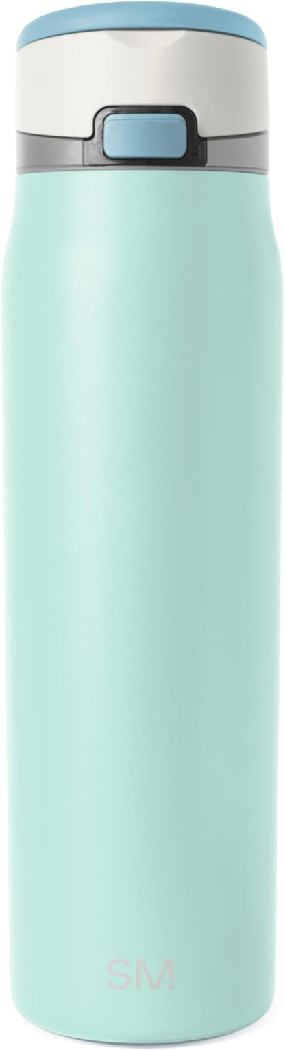 Simple Modern Mesa Loop Water Bottle with Covered Straw and Handle | 30oz Cup Holder Friendly Insulated Stainless Steel Bottles for Travel, Sports and School | Seaside Coast