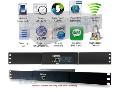 2-Outlet Remote Power Reboot Controller with Web GUI