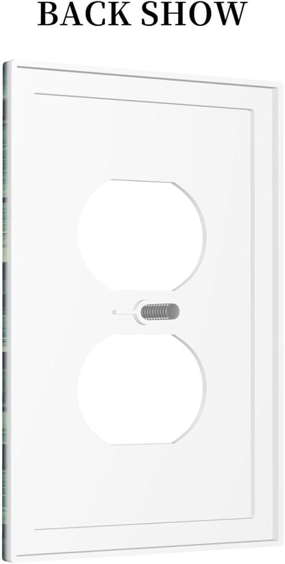 Outlet Covers Strawberry Birds Flowers Plant Morris Floral 1 Gang Duplex Wall Plate Decorative Switch Plates Electrical Receptacle Faceplate Light Switch Cover for Bedroom Farmhouse Decor
