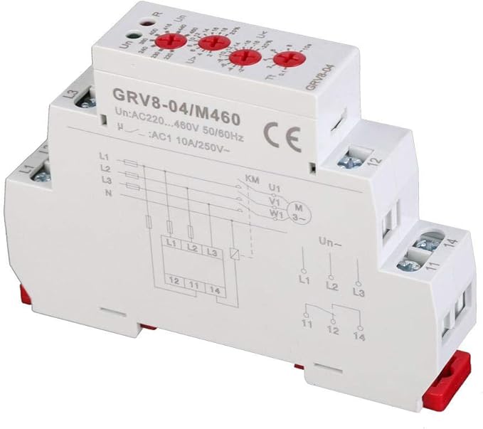 YWBL-WH GRV8-04 M460 Voltage Relay,3-Phase Voltage Monitoring Relay Phase Sequence Phase Failure