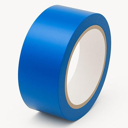 GTSE 2 inch x 108 ft Blue PVC Vinyl Floor Tape, Safety Marking Tape, 6 mil Thick, Suitable for Dance Floors, Gyms, Warehouses, Sports Facilities