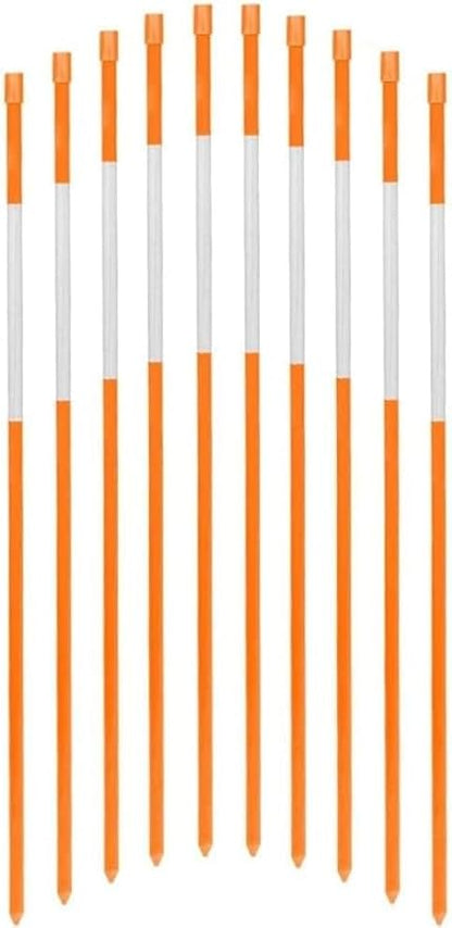 FiberMarker 48-Inch Reflective Driveway Markers Orange 50-Pack 5/16-Inch Dia Driveway Poles 48-Inch Reflective Driveway Markers Orange 50-Pack 5/16-Inch Dia Driveway Poles
