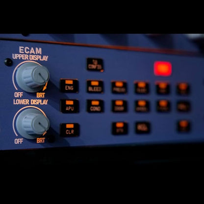 Rowsfire A109 V3.0 Landing Gear Indicator Integrated Panel, A32X/A31X/A350 ATT-ADIRS-EIS XECAM Home-Cockpit Flight Simulator Display for MSFS 2020/2024 - Compatible with FBW Ini