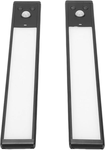 2pcs Under Cabinet Lights Rechargeable LED Motion Sensor Lights Indoor Magnetic Closet Lamps for Kitchen Stick On 3 Color