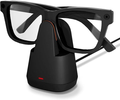 Doohoeek Charging Dock for Meta Ray-Ban Glasses, Scratch-Proof & Weighted Base Charging Station for Oakley Meta Glasses, AI Glasses Charger for Wayfarer, Skyler, Headliner & HSTN