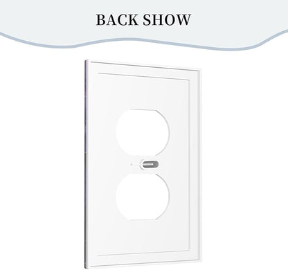 Decorative Outlet Covers Galaxy Universe Outer Space Marble Texture 1 Gang Duplex Light Switch Cover Plate Unique Wall Plate Electrical Switch Plate Covers for Bedroom Home Decor