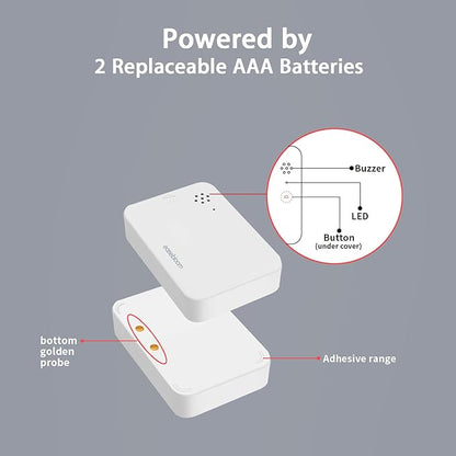 Water Leak Detector for Home 3 Packs - 90dB Siren & Instant App Alerts, Expandable to 128 Sensors for Basement/Kitchen/Bathroom, Water Sensor Alarm Leak Detector