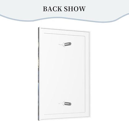 Blue White Flowers Light Switch Covers No Device Wall Plate 1 Gang Decorative Blank Switchplate Electrical Faceplate for Country Living Bedroom Decor