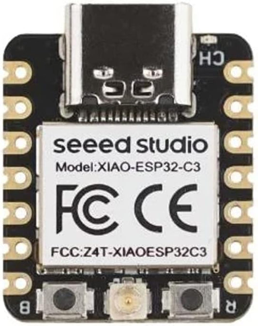 Seeed Studio XIAO ESP32C3 - Tiny MCU Board with Wi-Fi and BLE for IoT Controlling Scenarios. Microcontroller with Battery Charge, Power Efficient, and Rich Interface for Tiny Machine Learning. …