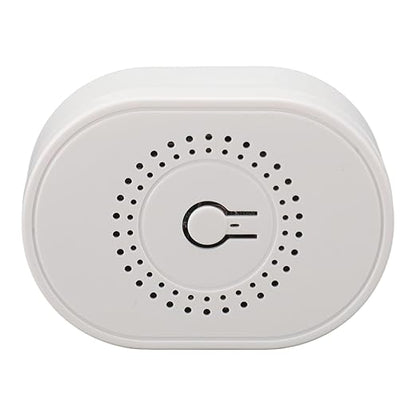 Compact Smart WiFi Switch Timer Voice Control Home Automation Module for Smart Life App for Peace of Mind White 100-240V (W1)
