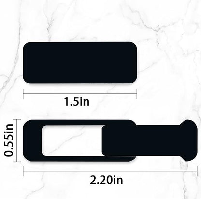 Webcam Cover, 3 Pieces, Laptop Camera Cover, Privacy Shielding Capacity is Twice as Big as The Traditional, Suitable for Computer Mobile Phones, laptops, Tablets and so on (Black)