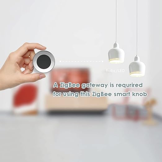 lyrlody ZigBee 3.0 Smart Rotary Knob Switch, Multi Scene Intelligent Control Knob, Home Automation Switch with Remote APP, Voice Control, Customizable Lighting Device Triggers