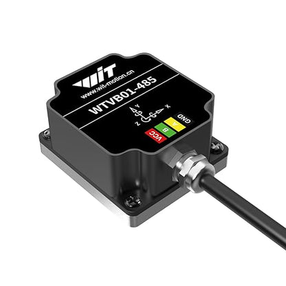 [RS485 Modbus Vibration Sensor] WTVB01-485 IP68 Waterproof Transducer Ar-Duino, 3-Axis Acceleration Angular Velocity Vibration(Amplitude+Frequency+Displacement+Speed) Detector, Motor Monitor Module