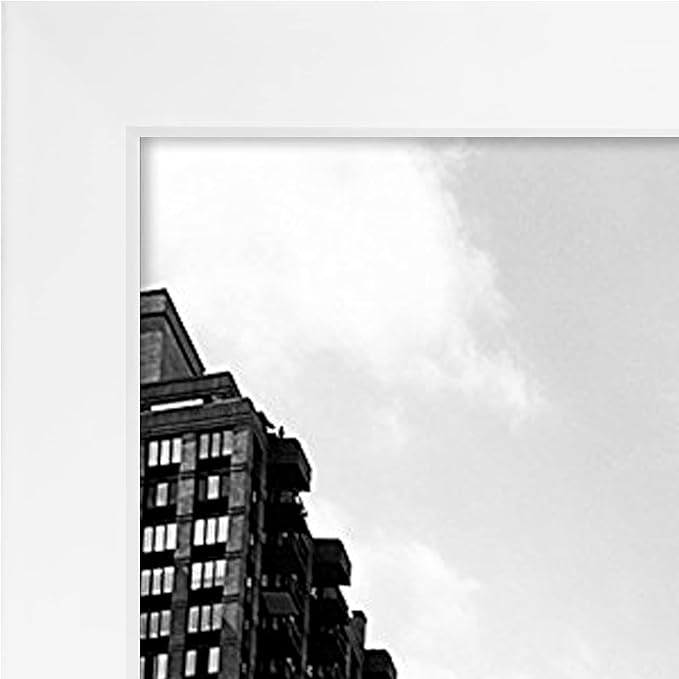 Americanflat 11x17 Picture Frame with Shatter-Resistant Glass - Signature Collection - Gallery-Style Frames Made of Engineered Wood - Photo Frame for Wall Display - White