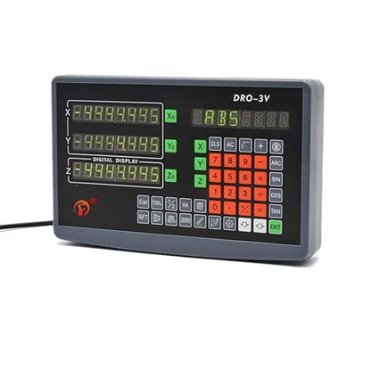 TOAUTO Digital Readout DRO, 3 Axis LCD Display 1um Glass Linear Scale Meter for CNC Milling Lathe EDM Machine