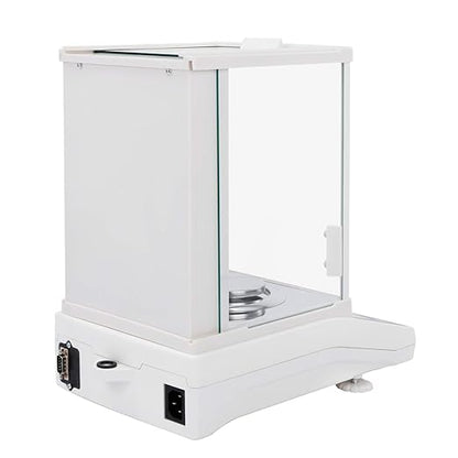 U.S. Solid 0.1mg Analytical Balance, 120g x 0.0001g, Lab Electronic Scale with Automatic Internal Calibration, Electromagnetic Transducer, RS232, Overload Protection, Piece Counting, 4 Weighing Units