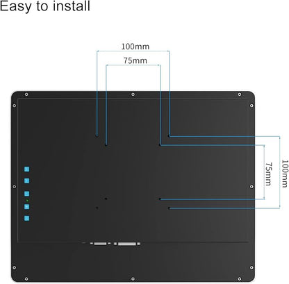 GreenTouch 15 Inch Aluminum Frame Wall Touch Screen LCD Monitor Open Frame LCD Touch Panel - HDMI/VGA/DVI-1024 * 768 @60Hz