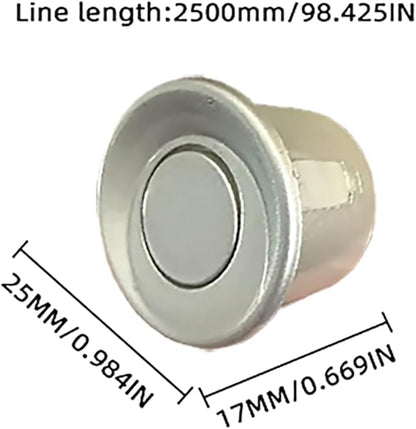 New Features Forward and Reverse Parking sensors, Option to Measure Distance in inches, bidirectional Display Option, and Customizable Digital Direction 18 Color Probes to Choose from(Silver)