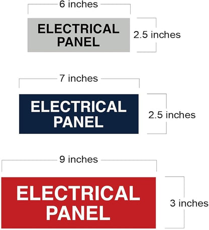 All Quality Basic Electrical Panel Sign - Fire Regulation Safety Compliance Sign - Blue - Medium (5 Pack)