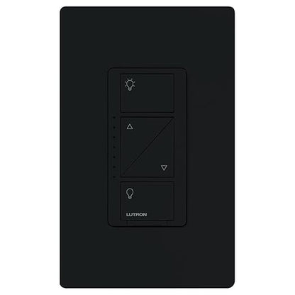 Lutron Caseta Original Smart Dimmer Switch (Lutron Smart Hub Required), for LED Lights, 150 Watt, Single-Pole/3-Way, No Neutral Required, PD-6WCL-BL, Black, 6 Pack