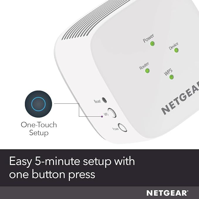 NETGEAR WiFi Mesh Range Extender (EX5000) - Covers up to 1,000 sq.ft. and 15 Devices with AC1200 Dual Band Wireless Signal Booster & Repeater (up to 1200 Mbps Speed) – Compact Wall Plug Design