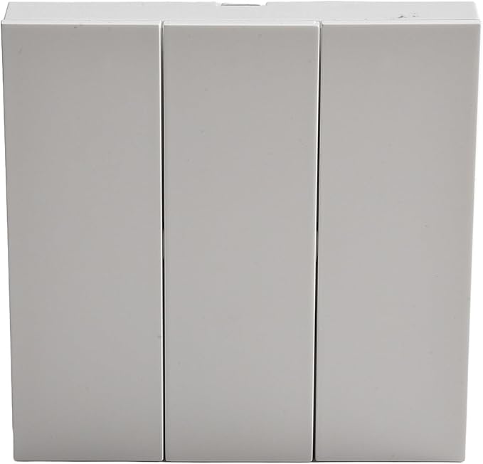 Scene Switch for Tuya for ZigBee 3.0, 6-Button Wall Controller, Remote Voice App Control, White ABS, Battery Powered for Home Automation