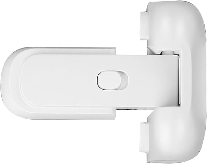 Refrigerator Fridge Freezer Door Lock For Kids, Baby Safety Fridge Lock,To Keep Door Closed, No Tools Required And Easy Installation (White)