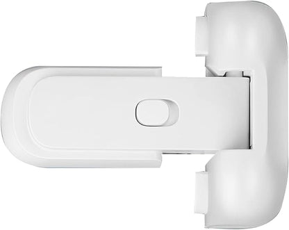 Refrigerator Fridge Freezer Door Lock For Kids, Baby Safety Fridge Lock,To Keep Door Closed, No Tools Required And Easy Installation (White)