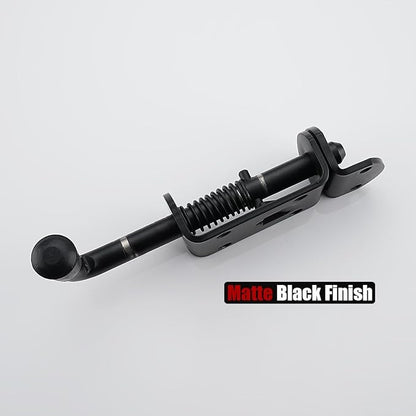 JQK Spring Loaded Barrel Bolt Latch, Heavy Duty 304 Stainless Steel Thickened 3mm Door Lock, 6.3 Inch Black, HSB410-BK-P2