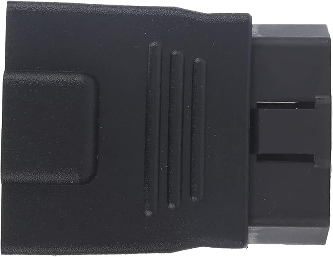 16Pin OBD2 Plug Adapter Male to Female, Universal OBD2 Connector, ABS Plastic Diagnostic Line Plug with Full Power, Car Accessory for Fault Check and Code Reader